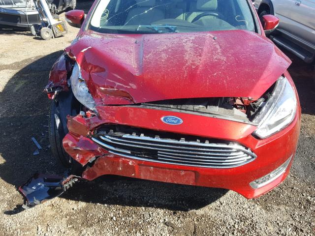 1FADP3N24HL268509 - 2017 FORD FOCUS TITA RED photo 7