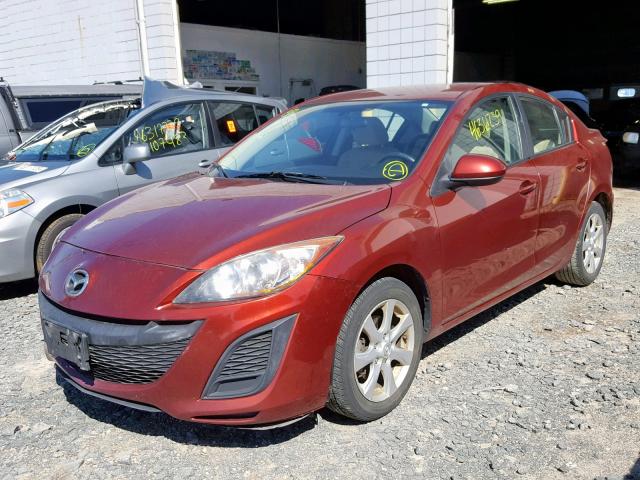 JM1BL1VG9B1457964 - 2011 MAZDA 3 I BURGUNDY photo 2