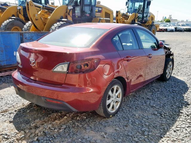 JM1BL1VG9B1457964 - 2011 MAZDA 3 I BURGUNDY photo 4