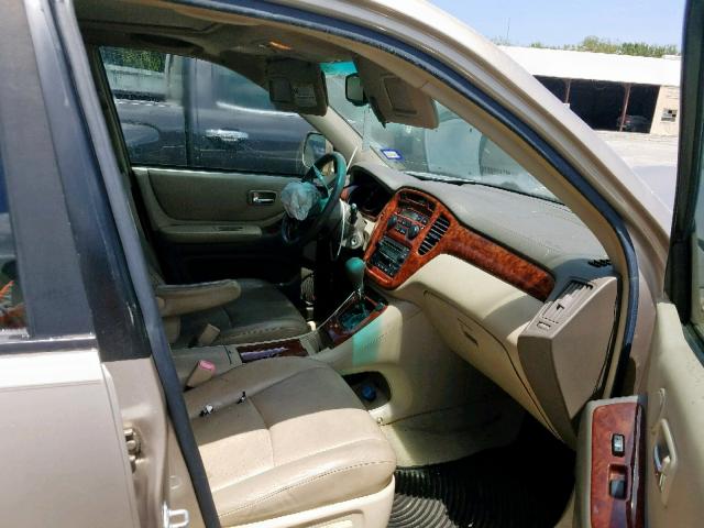 JTEDP21A170134571 - 2007 TOYOTA HIGHLANDER GOLD photo 5