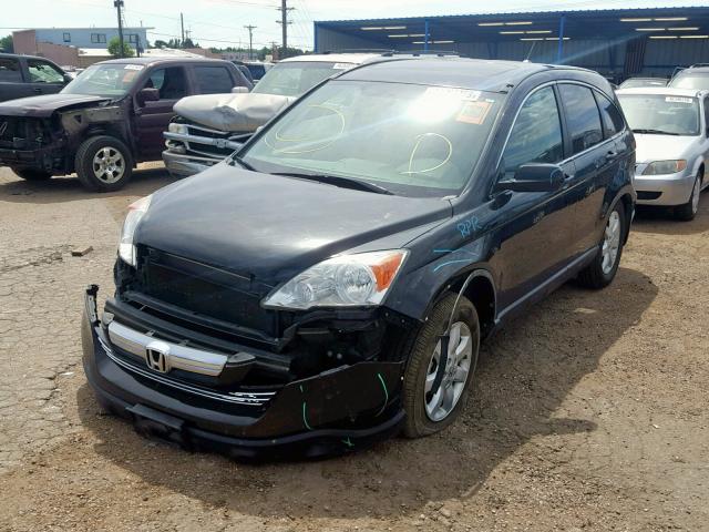 5J6RE48759L009347 - 2009 HONDA CR-V EXL BLACK photo 2