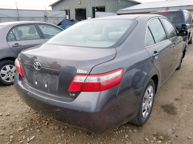 4T4BE46K89R100686 - 2009 TOYOTA CAMRY BASE GRAY photo 4