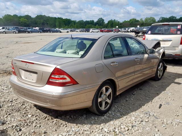 WDBRF64J45F576267 - 2005 MERCEDES-BENZ C 320 GOLD photo 4