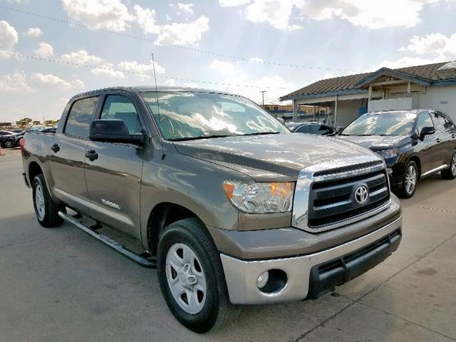 5TFEM5F16AX010418 - 2010 TOYOTA TUNDRA CRE GRAY photo 1