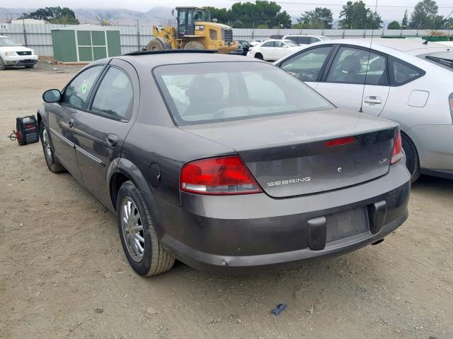 1C3AL56U71N553269 - 2001 CHRYSLER SEBRING LX CHARCOAL photo 3