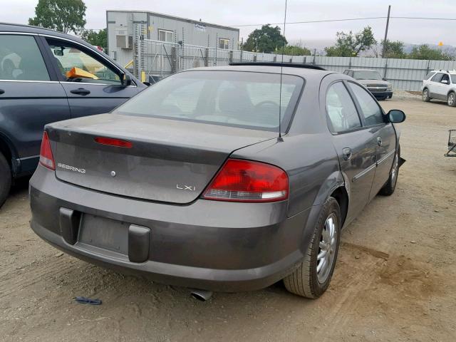 1C3AL56U71N553269 - 2001 CHRYSLER SEBRING LX CHARCOAL photo 4