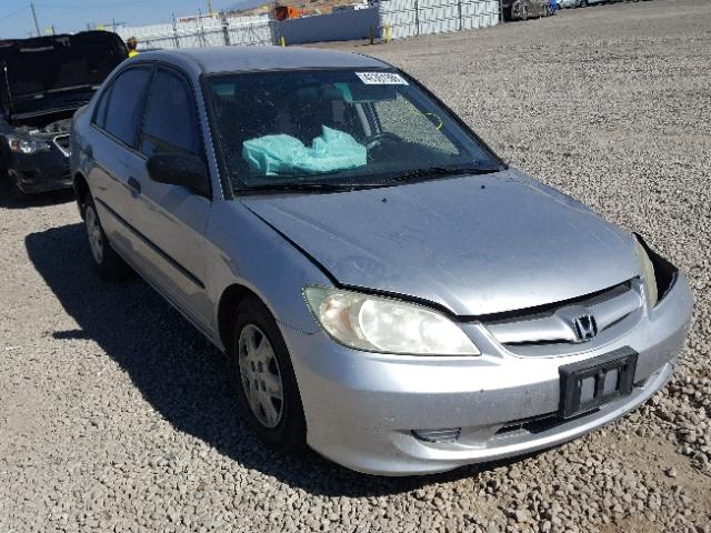 2HGES163X4H640789 - 2004 HONDA CIVIC DX V SILVER photo 1