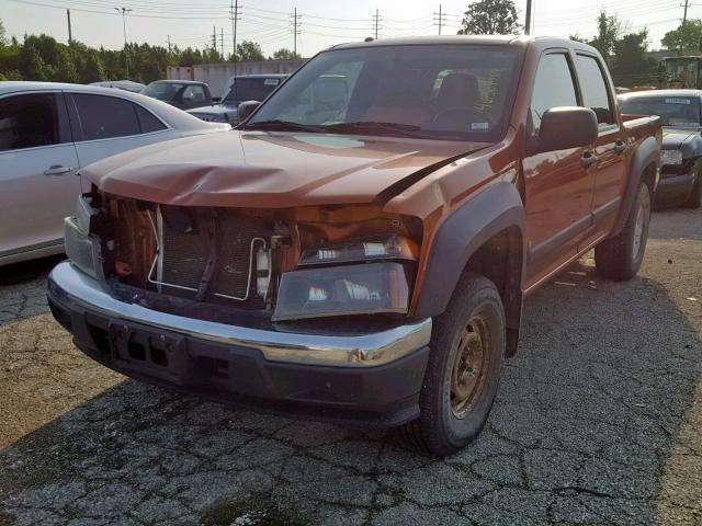 1GCDT13E278179708 - 2007 CHEVROLET COLORADO ORANGE photo 2