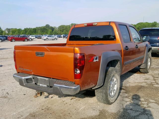 1GCDT13E278179708 - 2007 CHEVROLET COLORADO ORANGE photo 4