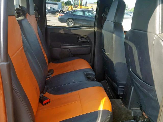 1GCDT13E278179708 - 2007 CHEVROLET COLORADO ORANGE photo 6