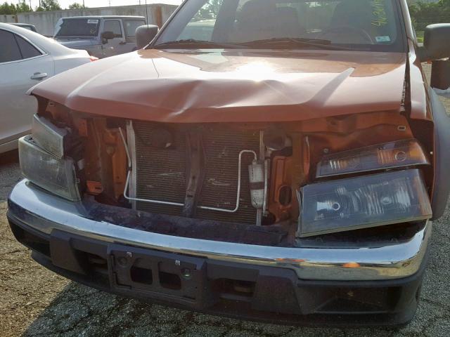 1GCDT13E278179708 - 2007 CHEVROLET COLORADO ORANGE photo 9