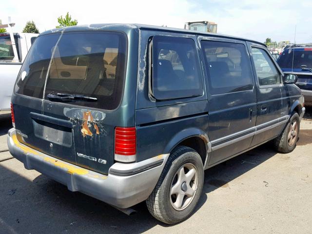 2P4GH4536PR342839 - 1993 PLYMOUTH VOYAGER SE GREEN photo 4