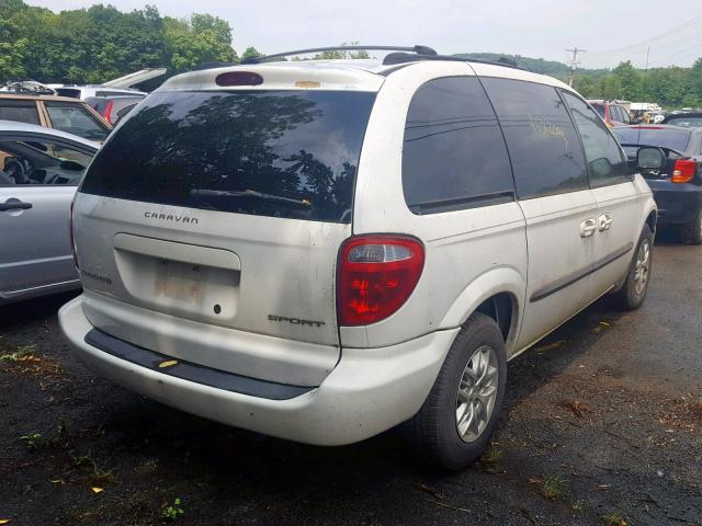 1B4GP45322B696224 - 2002 DODGE CARAVAN SP WHITE photo 4