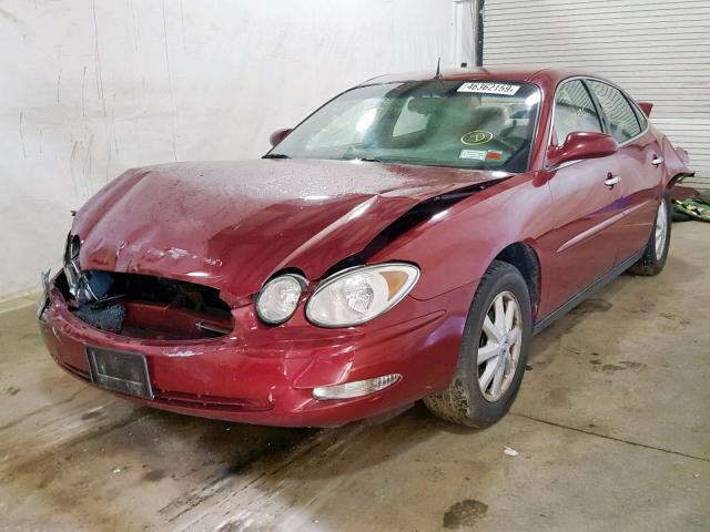 2G4WC562551210592 - 2005 BUICK LACROSSE C MAROON photo 2