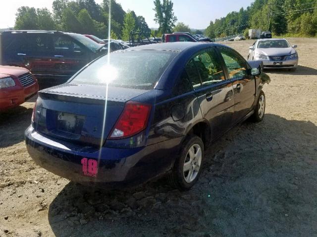 1G8AZ55F07Z174476 - 2007 SATURN ION LEVEL BLUE photo 4