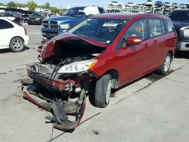 JM1CW2BL4F0184737 - 2015 MAZDA 5 SPORT RED photo 2