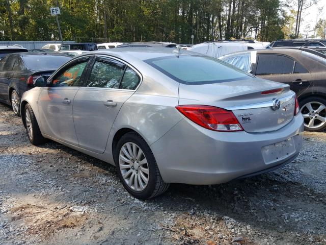 W04GN5EC1B1057525 - 2011 BUICK REGAL CXL GOLD photo 3