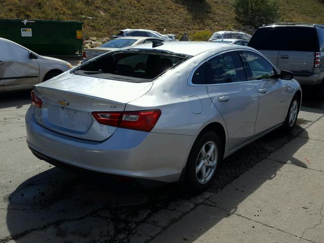 1G1ZB5ST1GF344930 - 2016 CHEVROLET MALIBU LS SILVER photo 4
