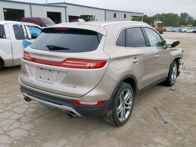 5LMTJ2AH3FUJ42833 - 2015 LINCOLN MKC BEIGE photo 4