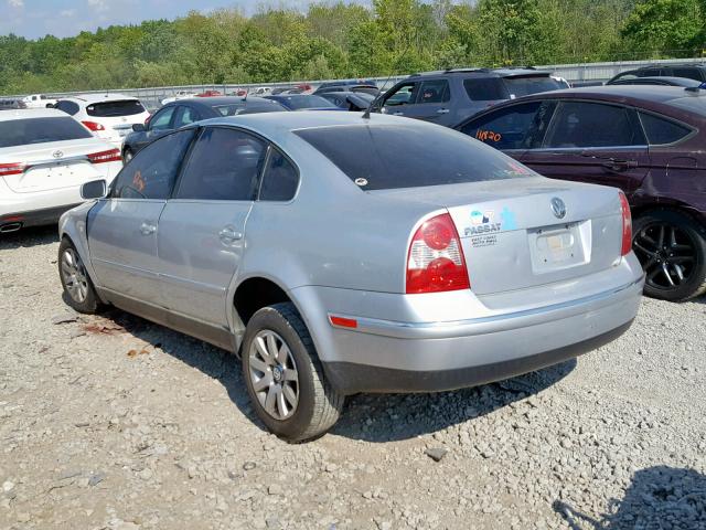 WVWPD63B13P295110 - 2003 VOLKSWAGEN PASSAT GLS SILVER photo 3