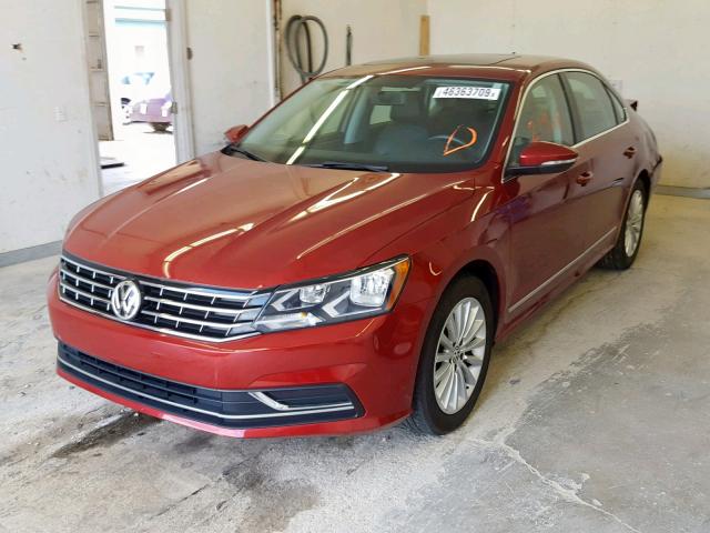 1VWBT7A31GC025173 - 2016 VOLKSWAGEN PASSAT SE MAROON photo 2