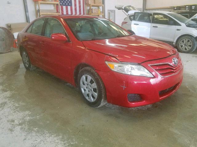 4T4BF3EK5BR122207 - 2011 TOYOTA CAMRY BASE RED photo 1