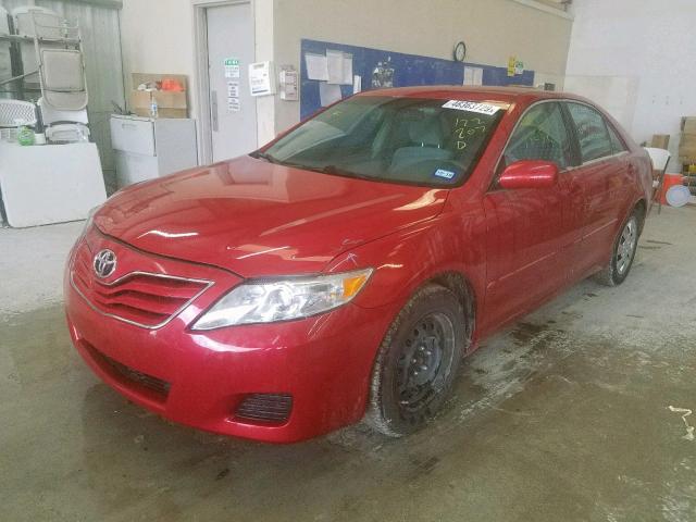 4T4BF3EK5BR122207 - 2011 TOYOTA CAMRY BASE RED photo 2