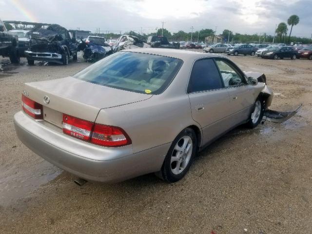 JT8BF28G810341697 - 2001 LEXUS ES 300 BEIGE photo 4