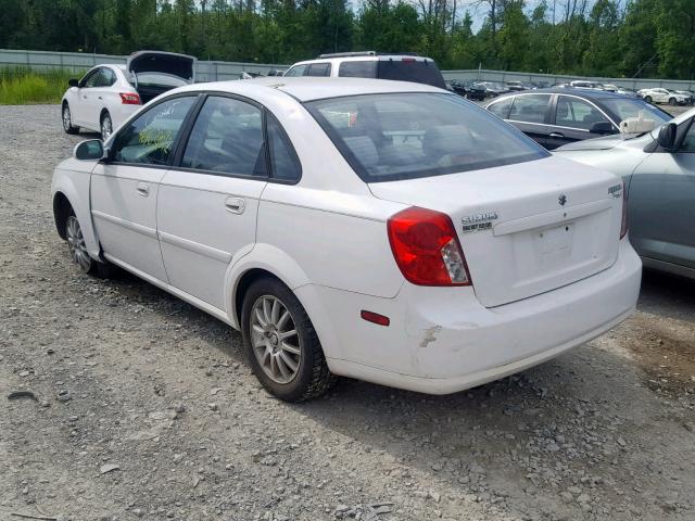 KL5JJ56Z95K084597 - 2005 SUZUKI FORENZA LX WHITE photo 3