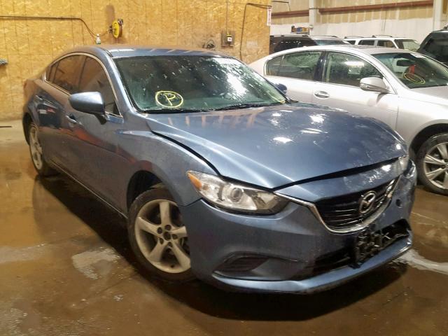 JM1GJ1U60E1127395 - 2014 MAZDA 6 SPORT BLUE photo 1