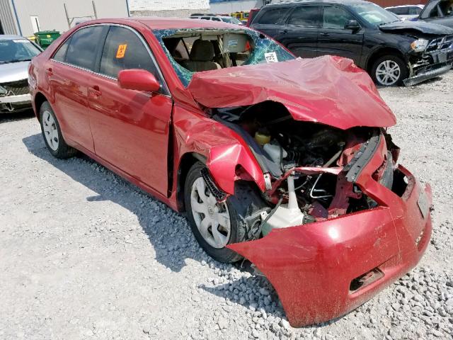 4T1BE46K78U261197 - 2008 TOYOTA CAMRY CE RED photo 1