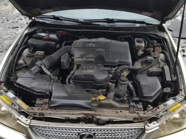 JTHBD192620034954 - 2002 LEXUS IS 300 GRAY photo 7