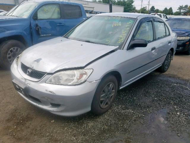 2HGES16394H594596 - 2004 HONDA CIVIC DX V WHITE photo 2