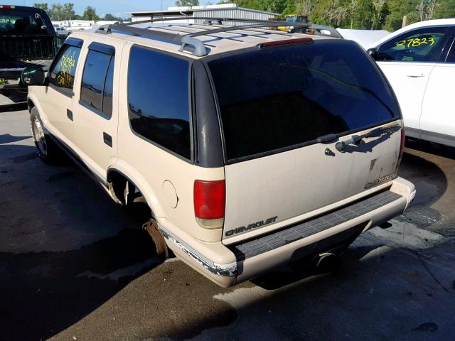 1GNDT13WXS2221134 - 1995 CHEVROLET BLAZER TAN photo 3