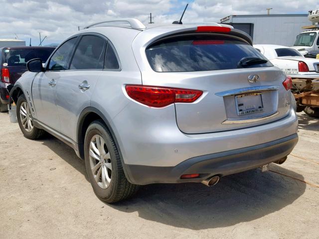 JN8AS1MU5BM110754 - 2011 INFINITI FX35 SILVER photo 3