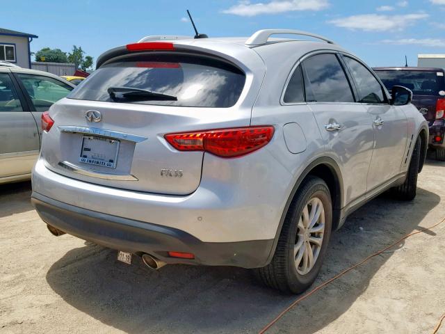 JN8AS1MU5BM110754 - 2011 INFINITI FX35 SILVER photo 4