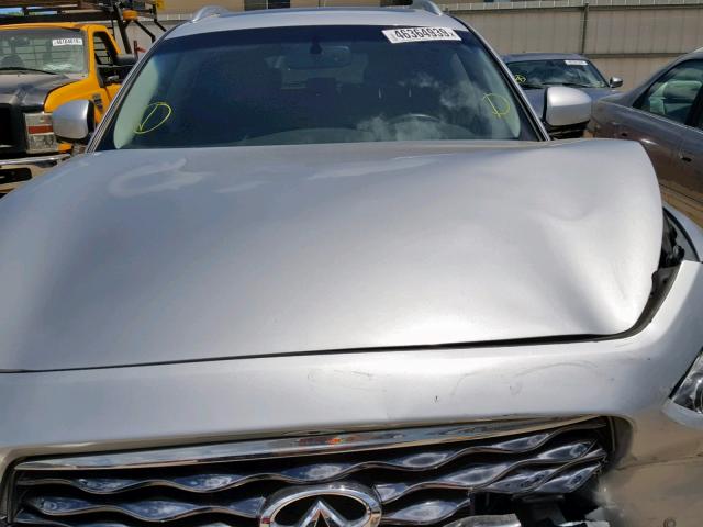 JN8AS1MU5BM110754 - 2011 INFINITI FX35 SILVER photo 7