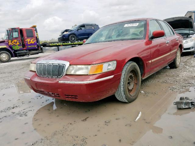 2MEFM74W9XX675278 - 1999 MERCURY GRAND MARQ RED photo 2