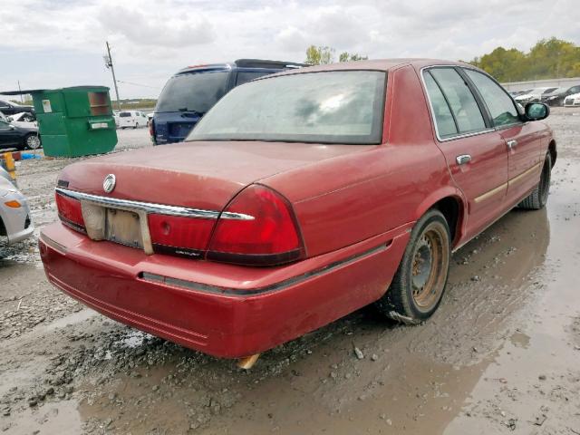 2MEFM74W9XX675278 - 1999 MERCURY GRAND MARQ RED photo 4