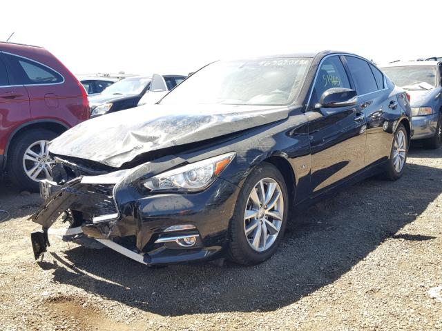 JN1BV7AP8FM357638 - 2015 INFINITI Q50 BASE BLACK photo 2