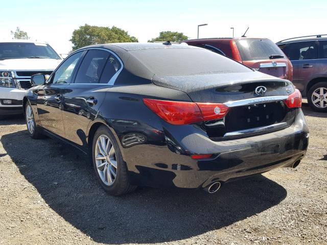 JN1BV7AP8FM357638 - 2015 INFINITI Q50 BASE BLACK photo 3