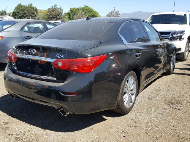 JN1BV7AP8FM357638 - 2015 INFINITI Q50 BASE BLACK photo 4