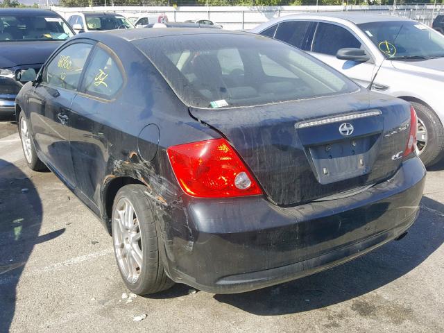 JTKDE177470204508 - 2007 TOYOTA SCION TC შავი ფოტო 3