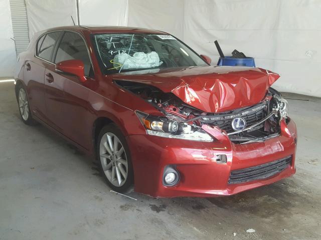 JTHKD5BH9D2169780 - 2013 LEXUS CT 200 RED photo 1