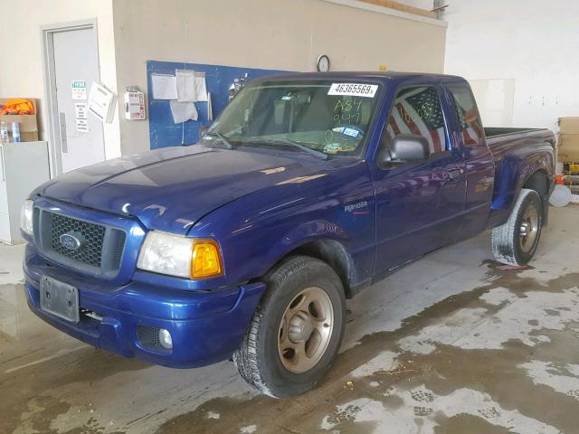 1FTYR14U64PA84947 - 2004 FORD RANGER SUP BLUE photo 2