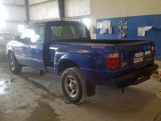 1FTYR14U64PA84947 - 2004 FORD RANGER SUP BLUE photo 3