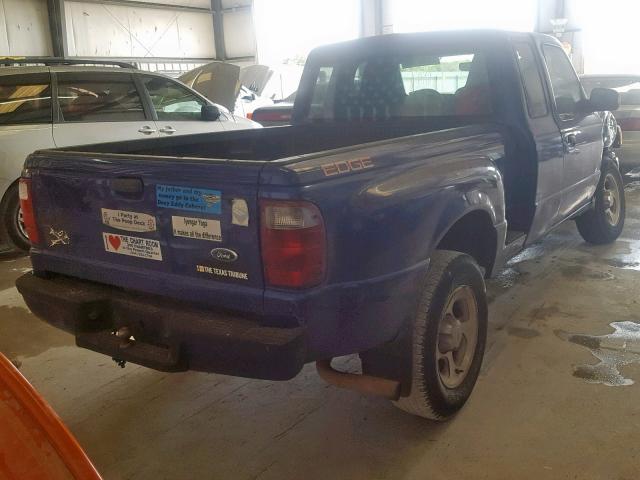 1FTYR14U64PA84947 - 2004 FORD RANGER SUP BLUE photo 4