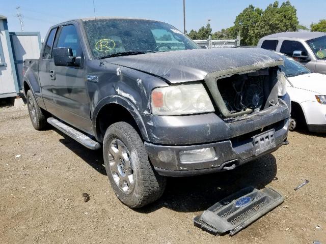 1FTPX04584KB72447 - 2004 FORD F150 GRAY photo 1