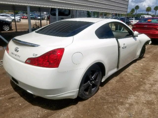 JNKCV64E18M102272 - 2008 INFINITI G37 BASE WHITE photo 4