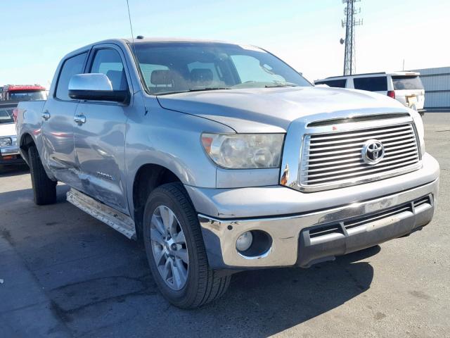 5TFHY5F10AX101475 - 2010 TOYOTA TUNDRA CRE SILVER photo 1